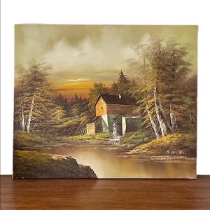 Original vintage H. Wilson oil on canvas